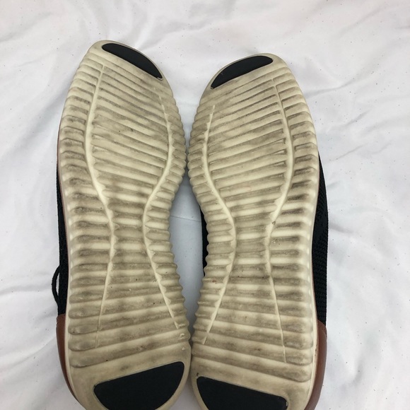 GEORGE MENS BLACK & BROWN LACE UP CASUAL FORMAL SHOES SIZE 13 MEMORY FOAM - Picture 11 of 15